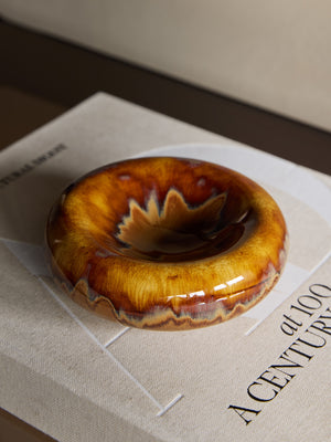 Medway Ochre Reactive Glaze Stoneware Bowl by Libra, image 5