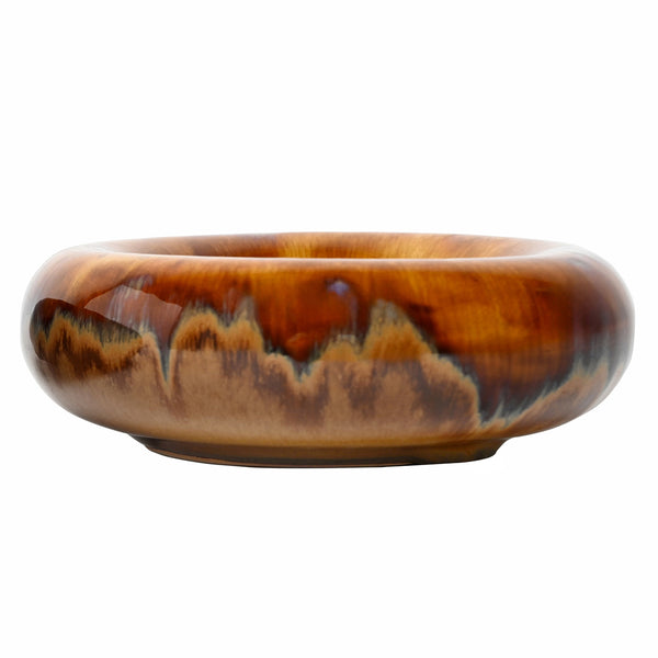 Medway Ochre Reactive Glaze Stoneware Bowl by Libra