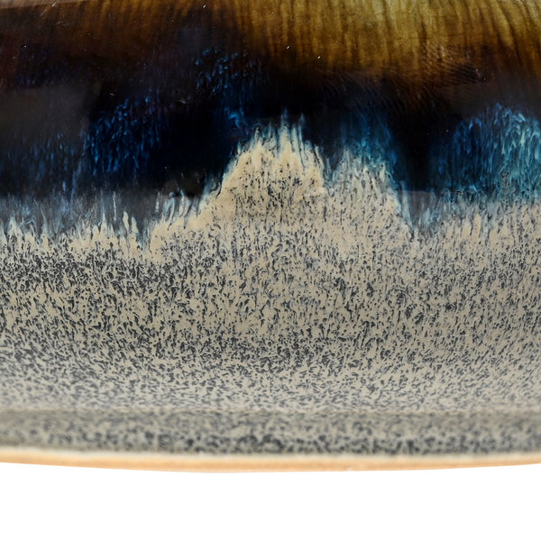 Medway Blue Reactive Glaze Stoneware Bowl by Libra, image 4