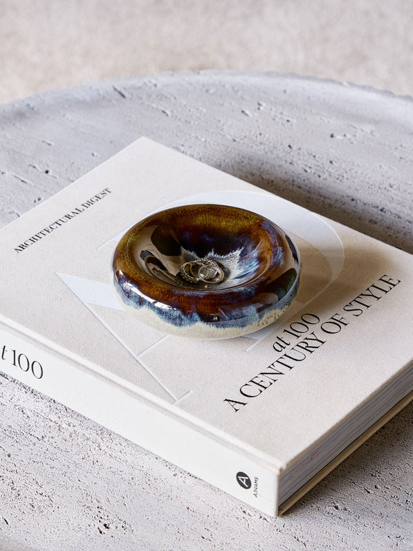 Medway Blue Reactive Glaze Stoneware Bowl by Libra, image 5