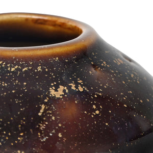 Denton Reactive Glaze Stoneware Vase Brown by Libra, image 4