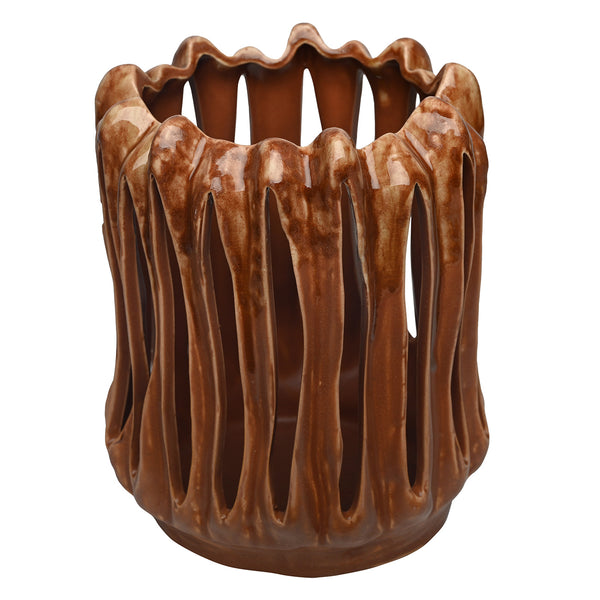 Denton Reactive Glaze Candleholder by Libra, image 2