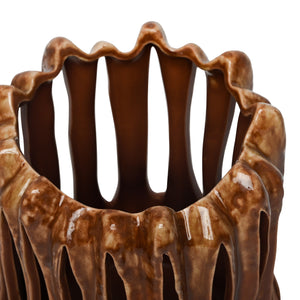 Denton Reactive Glaze Candleholder by Libra, image 3