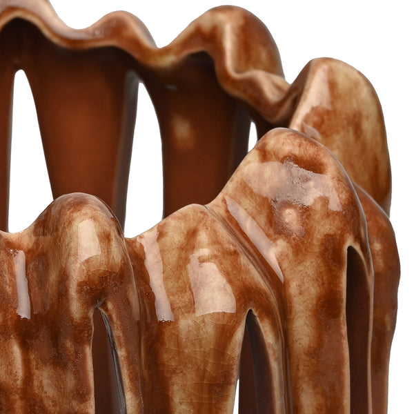Denton Reactive Glaze Candleholder by Libra, image 4