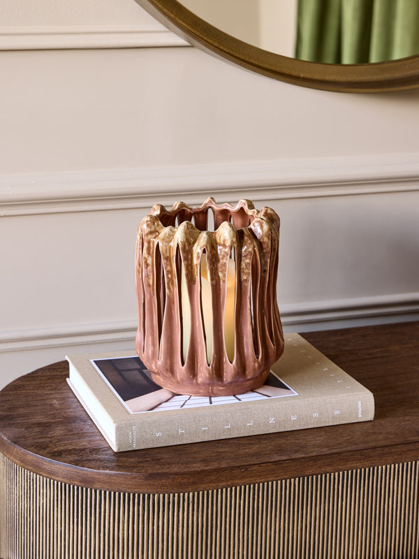 Denton Reactive Glaze Candleholder by Libra, image 6