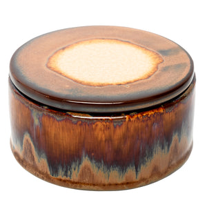 Medway Ochre Reactive Glaze Candle by Libra, image 2