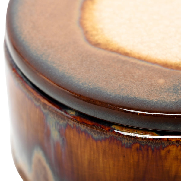 Medway Ochre Reactive Glaze Candle by Libra, image 4