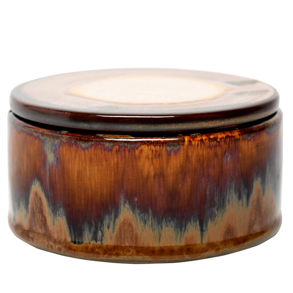 Medway Ochre Reactive Glaze Candle by Libra