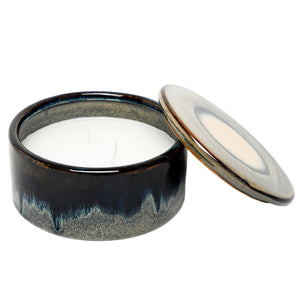 Medway Blue Reactive Glaze Candle by Libra, image 3