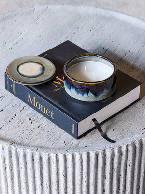 Medway Blue Reactive Glaze Candle by Libra, image 6