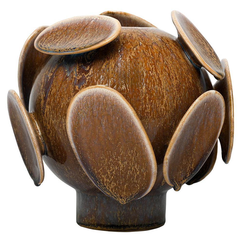 Jupiter Reactive Glaze Round Vase by Libra