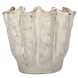 Coralie Glazed Vase Small by Libra