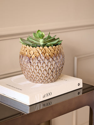 Pinecrest Reactive Glaze Planter Small by Libra, image 6