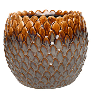 Pinecrest Reactive Glaze Planter Small by Libra