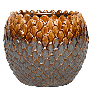 Pinecrest Reactive Glaze Planter Large by Libra