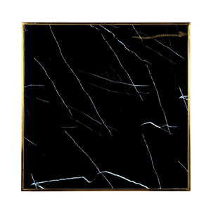Bistro Table Can Roca Square Black 70x70 (gold) – Richmond Interiors