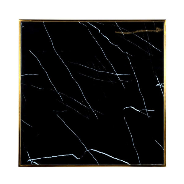 Bistro Table Can Roca Square Black 70x70 (gold) – Richmond Interiors