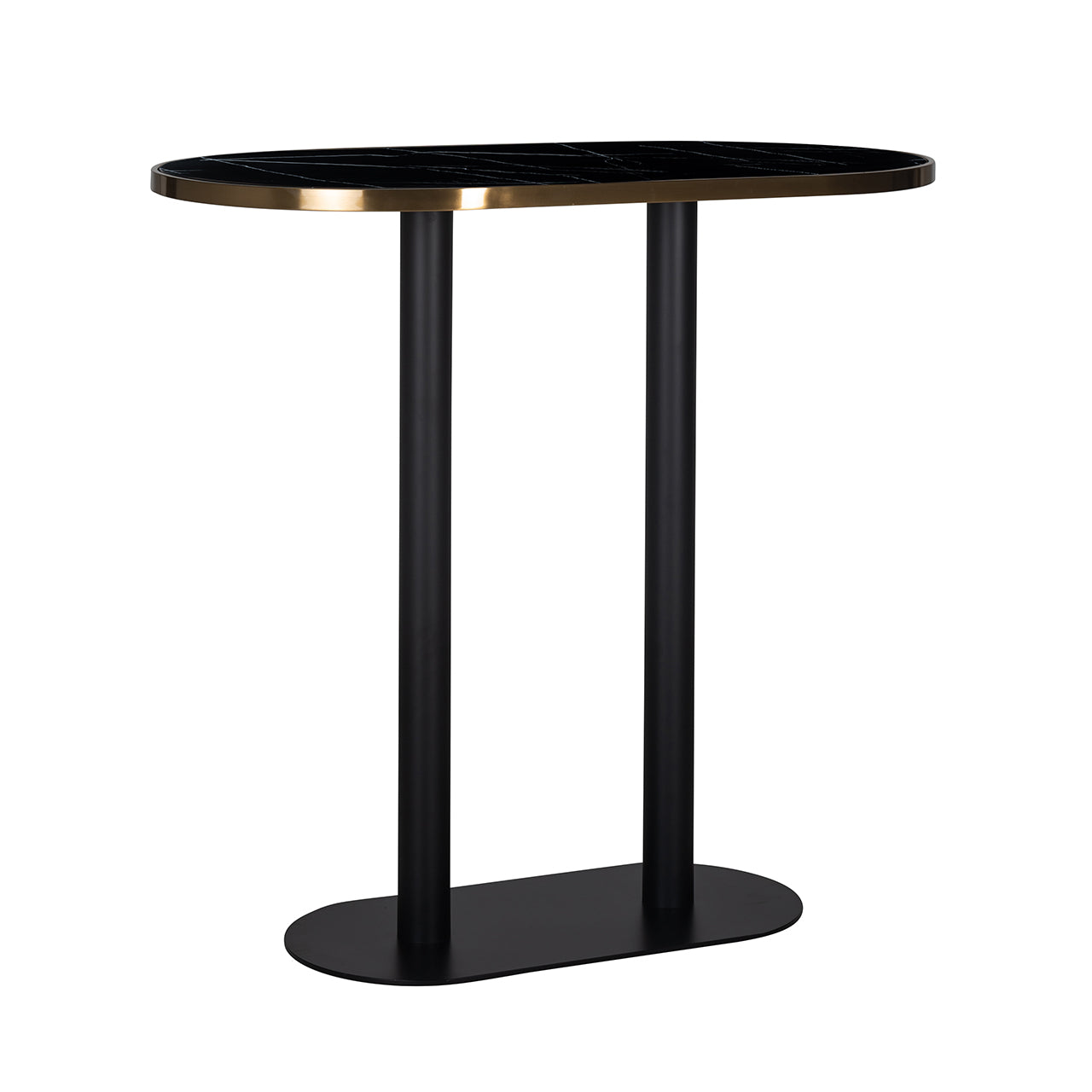 Bar table Zenza oval (Black)