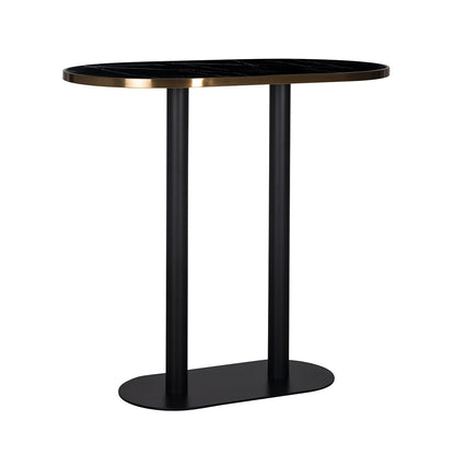 Bar table Zenza oval (Black)