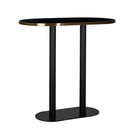 Bar table Zenza oval (Black)