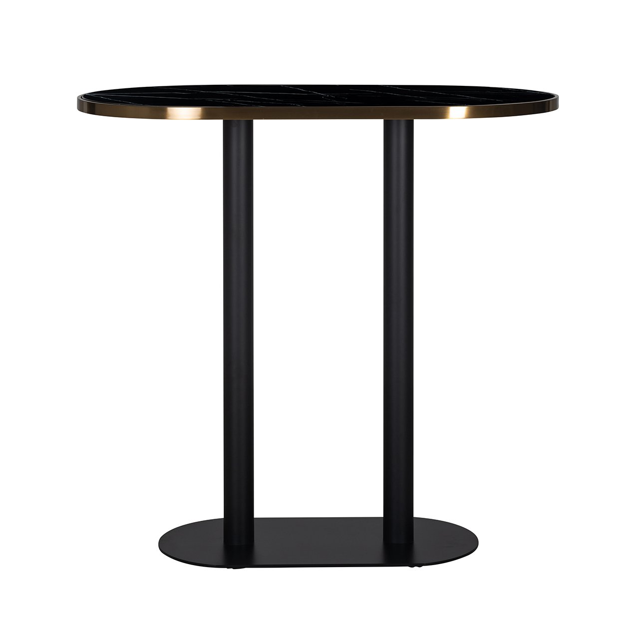 Bar table Zenza oval (Black)- Richmond Interiors