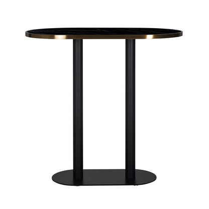 Bar table Zenza oval (Black)- Richmond Interiors