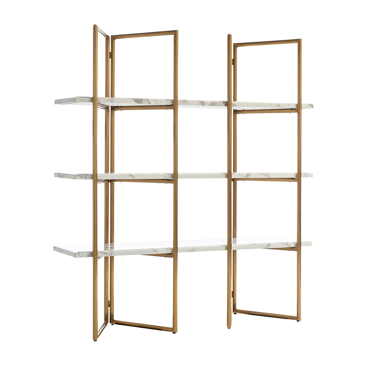 Display cabinet Lagrand 3-shelves (Gold)