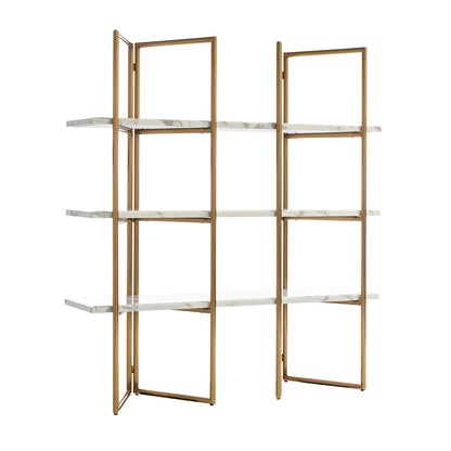 Display cabinet Lagrand 3-shelves (Gold)