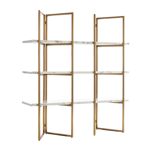 Display cabinet Lagrand 3-shelves (Gold)
