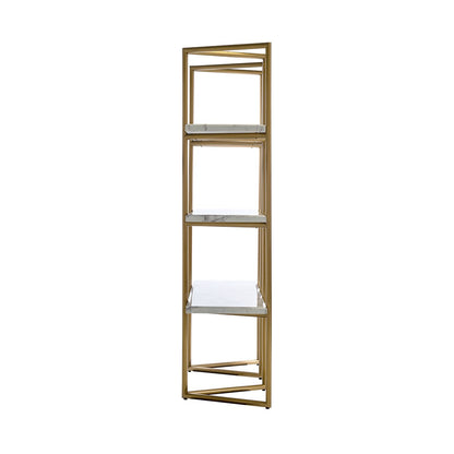 Display cabinet Lagrand 3-shelves (Gold)- Richmond Interiors