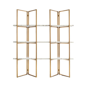 Display Cabinet Lagrand 3 – Shelves (gold) – Richmond Interiors