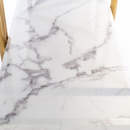 Display cabinet Lagrand 3-shelves (Gold)- Richmond Interiors