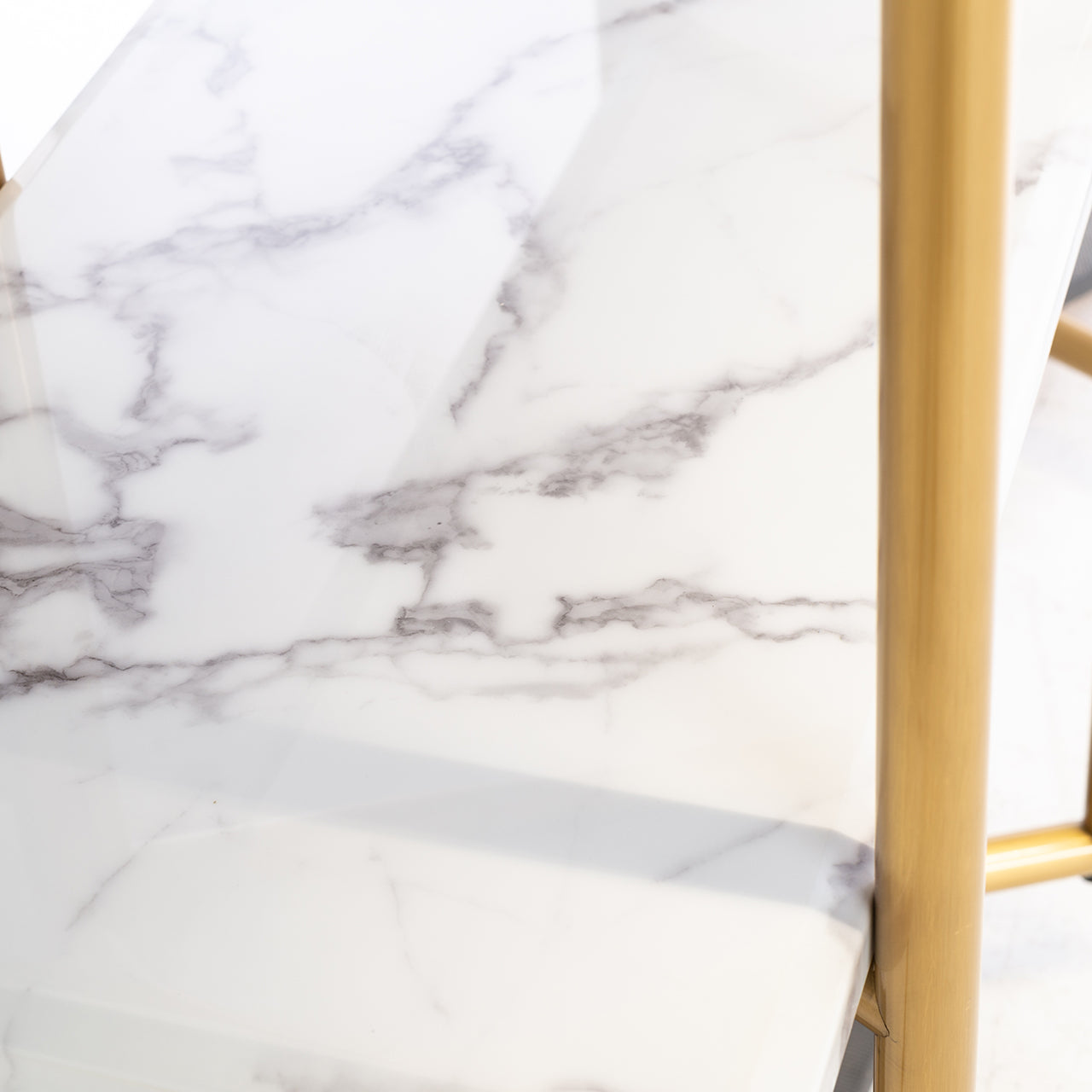 Display cabinet Lagrand 3-shelves (Gold)- Richmond Interiors