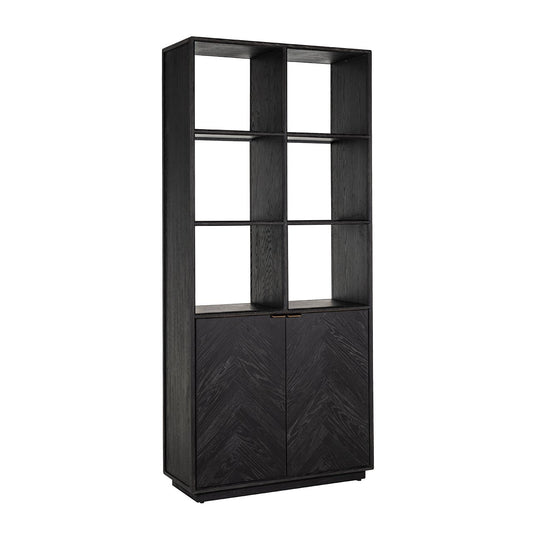 Display cabinet Blackbone brass 2-doors (Black rustic)