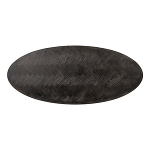 Dining Table Blackbone Brass Oval 230 (black Rustic) – Richmond Interiors