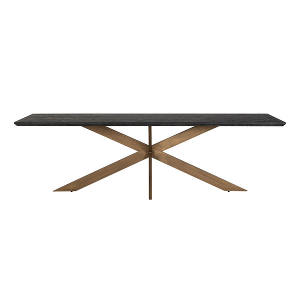 Dining Table Blackbone Brass 260 (black Rustic) – Richmond Interiors