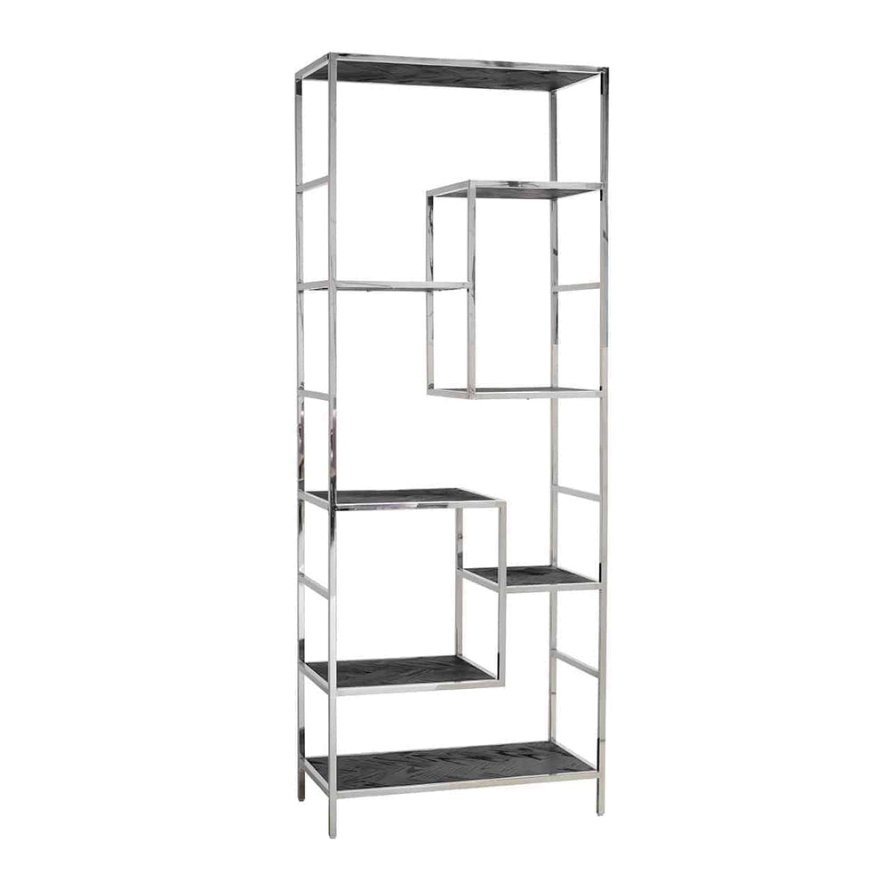 Display cabinet Blackbone silver (Black rustic)