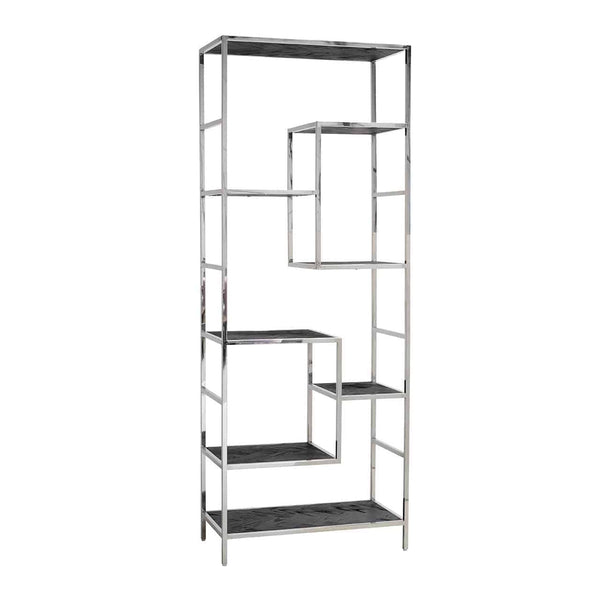 Display cabinet Blackbone silver (Black rustic)