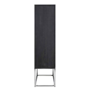 Cabinet Blackbone Silver 2 – Doors (black Rustic) – Richmond Interiors