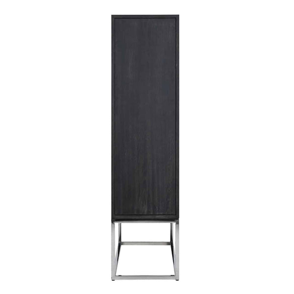 Cabinet Blackbone Silver 2 – Doors (black Rustic) – Richmond Interiors