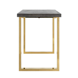 Bar Table Blackbone Gold 160 (black Rustic) – Richmond Interiors