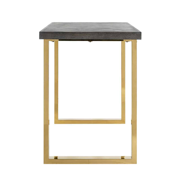 Bar Table Blackbone Gold 160 (black Rustic) – Richmond Interiors