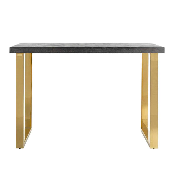 Bar Table Blackbone Gold 160 (black Rustic) – Richmond Interiors