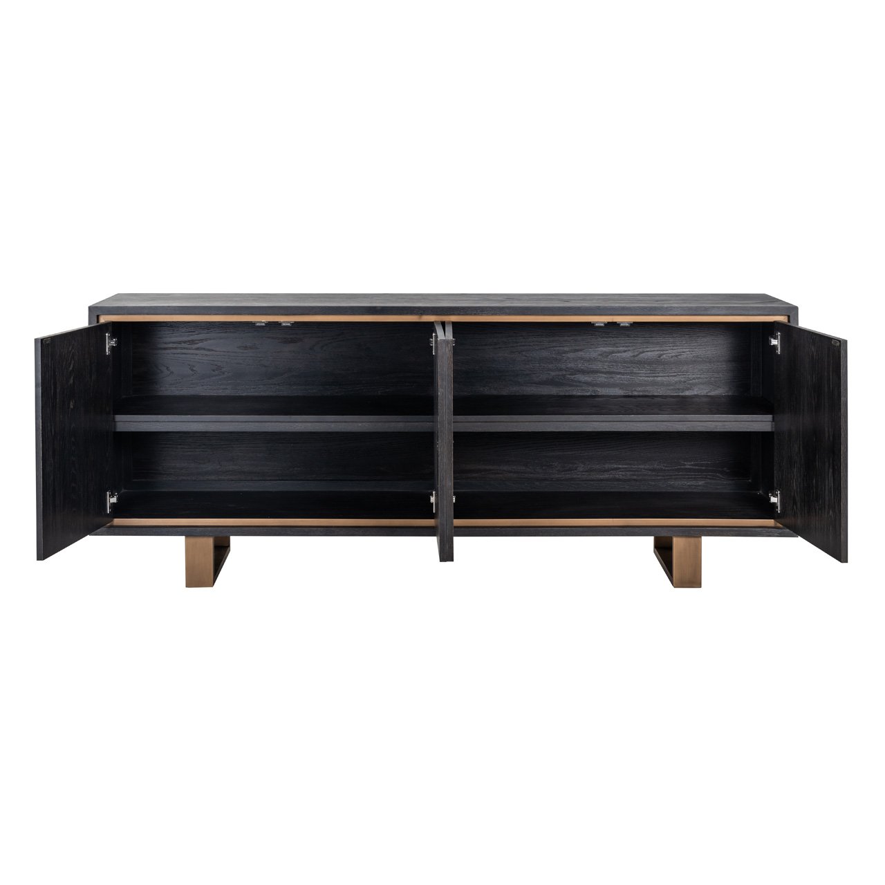 Sideboard Hunter 4-doors (Black rustic)