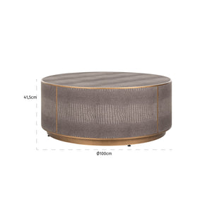 Coffee Table Classio 100Ø (brushed Gold) – Richmond Interiors