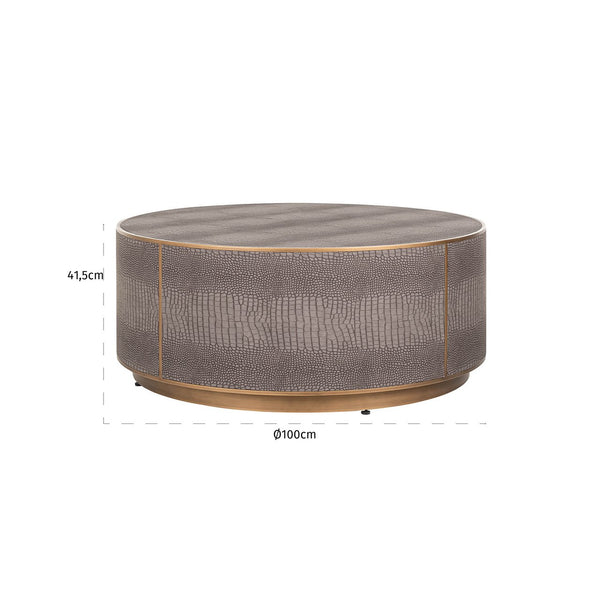 Coffee Table Classio 100Ø (brushed Gold) – Richmond Interiors