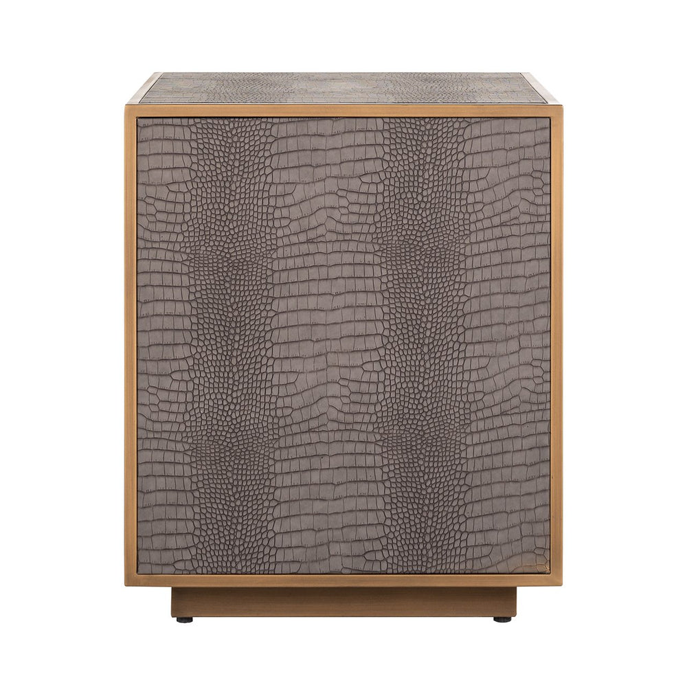 Nightstand Classio 3-drawers (Brushed Gold)