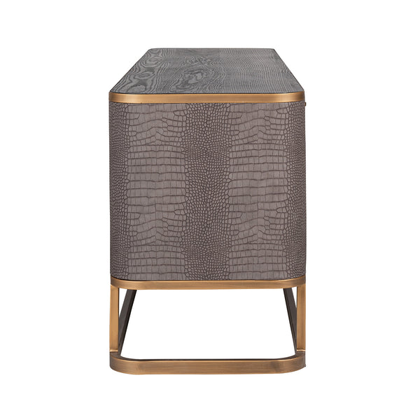 TV Cabinet Classio with 4 – Doors (brushed Gold) – Richmond Interiors