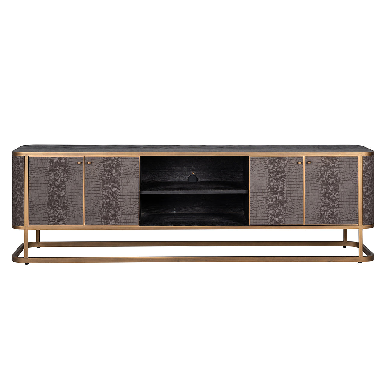 TV cabinet Classio with 4-doors (Brushed Gold)