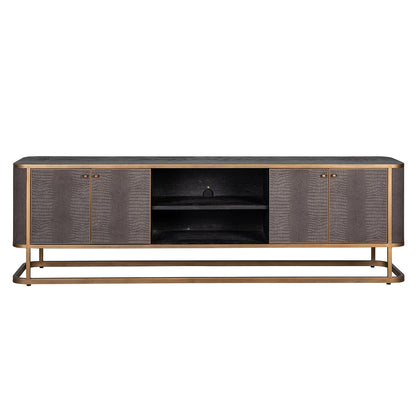 TV cabinet Classio with 4-doors (Brushed Gold)